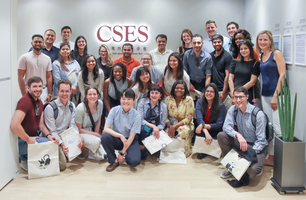 CSES 방문한 UNC MBA 학생들 단체사진